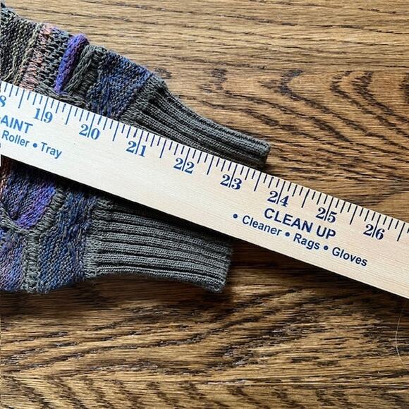 VTG 90s Florence Tricot Coogi-Style 3D Knit Sweater Mens XL Textured Colorful - Picture 6 of 7